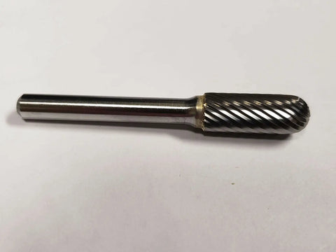 Three Eighths Inch Ball Nose Bur SC 3L Single Cut Solid Carbide Rotary Tool Bit for woodworking metal engraving