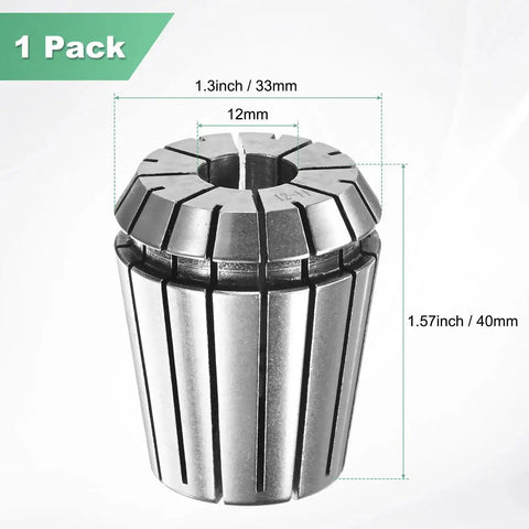 ER32 Spring Collet Chuck 12mm Clamping Diameter For CNC Milling Drilling Engraving Lathe Tools Premium 40Cr Steel, showing dimensions