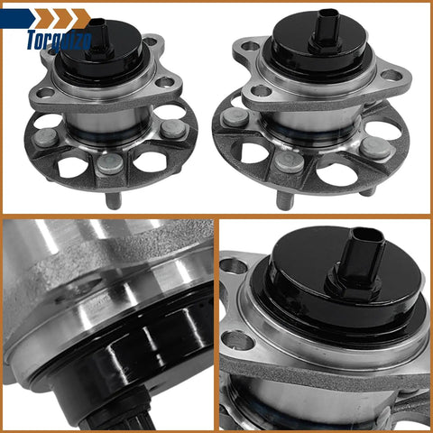 Rear Wheel Bearing And Hub Assembly Pair For Toyota Prius 2010 2015 With 5 Lug And ABS Excludes Prius C And Prius V Fits 2012 2015