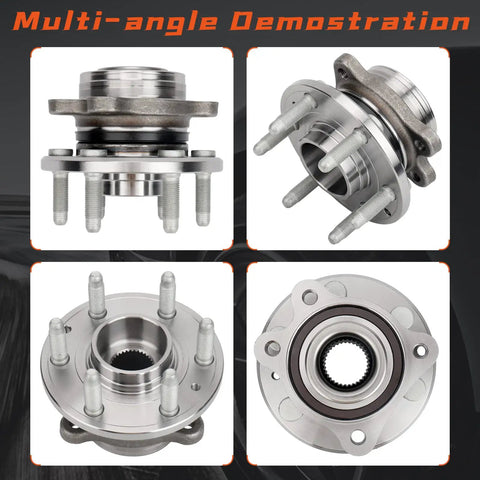 Front Left And Right Wheel Bearing And Hub Assembly For 2015 2021 Chevrolet Colorado And 2015 2021 GMC Canyon, multi-angle view