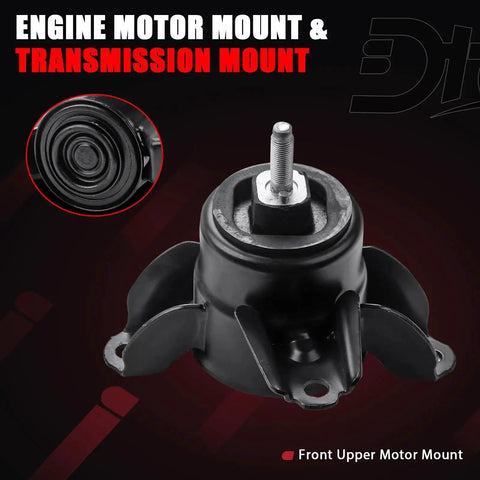 Front upper motor mount from Engine And Transmission Mount Set Of 3 For Hyundai Elantra 1.8L 2011 Through 2016 Kia Forte 1.6L.