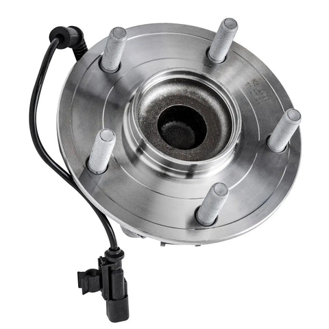 2 Pack Rear Wheel Bearing Hubs Assembly For Dodge Grand Caravan 2012-2020 Chrysler Town And Country 2012-2016 Ram C/V 2012-2015 And VW Routan 2012-2014 Replacement Wheel Hub Bearings showing 5-bolt pattern and ABS sensor cable