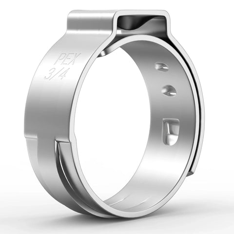 Cinch Clamp Rings Three Quarter Inch Stainless Steel 50 Pack Premium Quality PEX Cinch Clamps For Plumbing Installations Durable Rust Resistant For Residential And Commercial PEX Tubing Projects