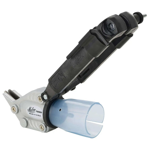 Double Cut TurboShear Attachment For Drills Delivers Clean Edges On Both Sides Of The Cut And Makes Quick Work Of Sheet Metal With Power Assisted Cutting 18 Gauge Capacity Easy Drill Attachment For Seam Cutting And 90 Degree Profiles side view