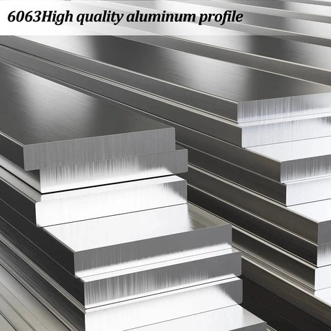 Stack of 6063 high quality aluminum profiles for industrial use