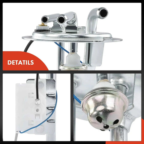 Fuel Tank Sending Unit For Chevy And GMC Pickup Trucks 1973 Through 1979 C10 C20 C30 K10 K20 K30 C15 C1500 C25 C2500 C35 C3500 Replacement Direct Fit Easy Install For Classic Chevy GMC Tanks, detailed close-up view of components.