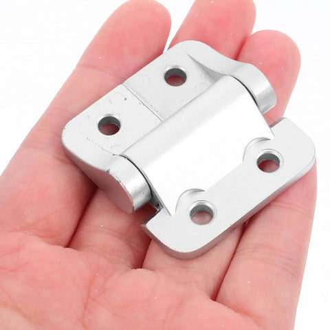 Torque Cabinet Door Hinge For Cabinets Abaodam Soft Close 1.8 Nm Zinc Alloy Silver Angle Stop Hinge held in hand