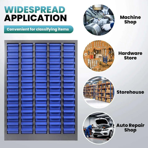 75 Drawer Hardware Cabinet For Nuts Bolts And Small Parts With Heavy Duty ABS Drawers And Metal Frame Bolt Bin Organizer