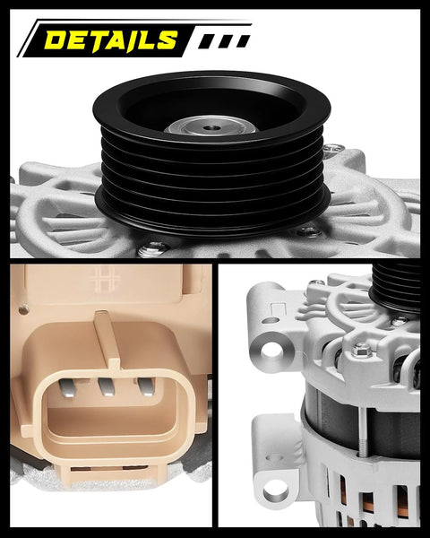 Beefed Up 3.0L 12V 150A Alternator With 6 Groove Pulley For Ford Fusion SE SEL Escape Limited XLT Mazda Tribute S Mercury Mariner Milan
