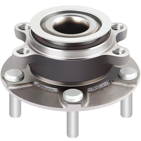 Close-up of Two Front Wheel Bearing And Hub Assembly With ABS For Nissan Rogue 2008 2013 Rogue Select 2014 2015 And Sentra 2007 2012 Ready To Roll Front Hub Kit Fits Front Positions 513298.