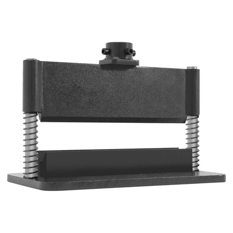 Beefy 12 Inch Press Brake Attachment for Hydraulic Shop Presses, heavy duty metal bending tool crafted from 45 steel with black finish