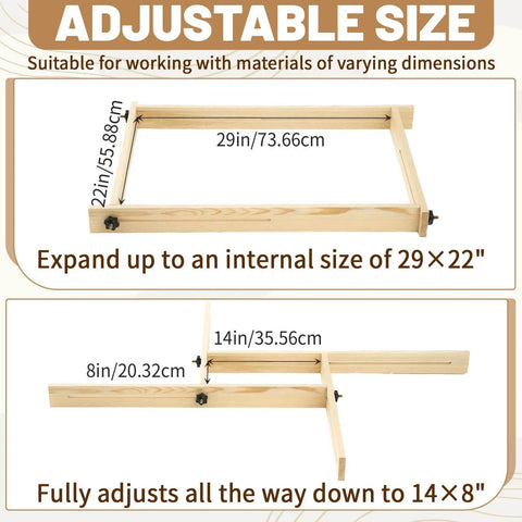 Juice Groove Router Jig With 8 Spacers, Adjustable Groove Guide For Cutting Boards Up To 22 X 29 Inches, light brown finish, top view.