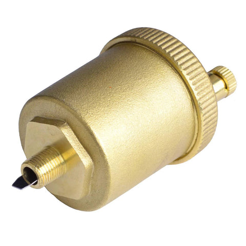 Amazon Hydro Master brass automatic air vent valve, 1/8 in, side view