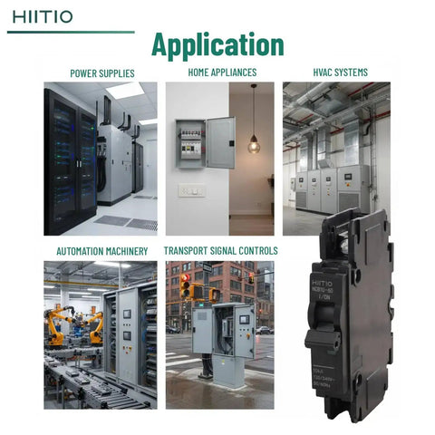 AC Miniature Circuit Breaker 15 Amp 120V 240V 1 Pole DIN Rail Mount 35mm UL489 Listed HCB1U60 MCB in various applications