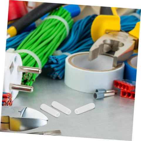 Clear Plastic Screw Covers End Caps Set For Thread Protection And Cable Shielding Round Tube Bolt Caps Flexible Protective Caps on workbench