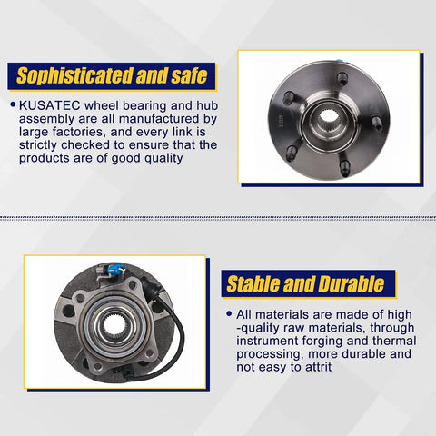 Rear Wheel Bearing Hub Assembly 512229 For 2005 2006 Chevrolet Equinox 2006 Pontiac Torrent 2002 2007 Saturn Vue With Four Wheel ABS Five Lug Replacement in close-up view