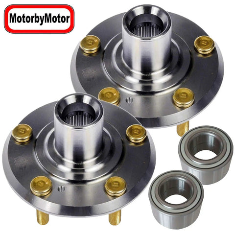 2 Pack Front Wheel Bearing And Hub Assembly With 5 Lug Fits 2002 to 2005 Dodge Neon And 2003 to 2010 Chrysler PT Cruiser