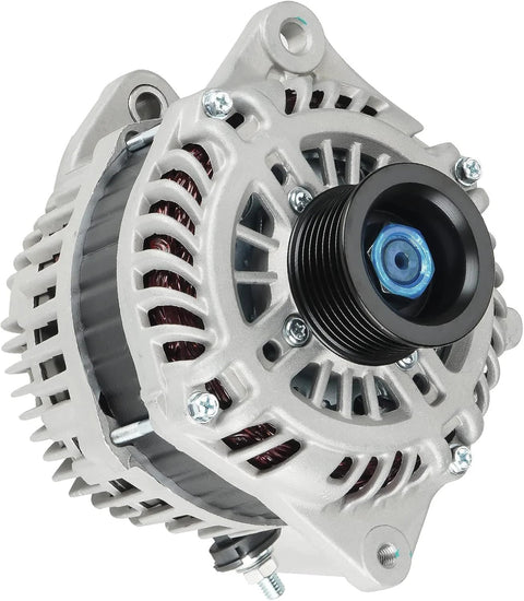 3.5L V6 Alternator Replacement for Quest Murano Maxima Altima 2007 To 2010 And 2011 To 2017 12V 130A CW Pulley, silver