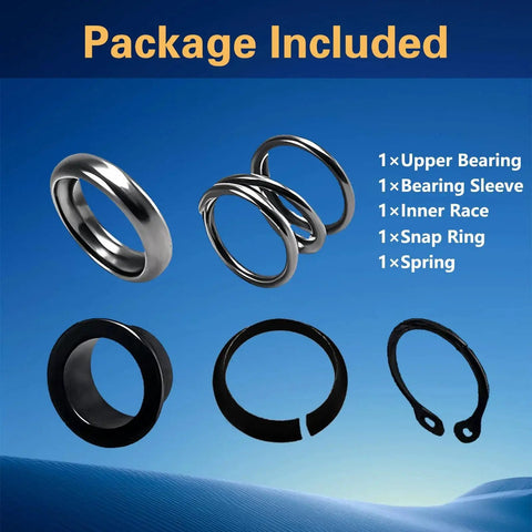 Steering Column Upper Bearing Kit For Ford Lincoln Tilting And Non Tilt Columns components displayed