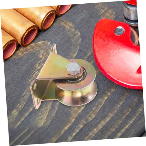 Two Pack Heavy Duty Track Pulleys Wear-Resistant Wheels For Sliding Doors And Industrial Use Easy Install And Low Maintenance