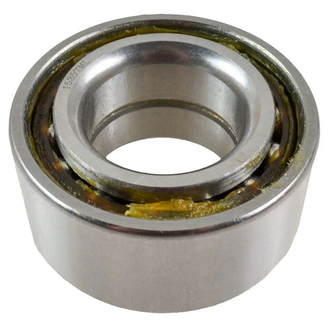 Close-up of a front wheel bearing from the Front Wheel Bearing And Hub Kit For 1996 2000 Toyota RAV4 Two Bearings And Two Hubs Includes Easy Drop In Installation For A Smooth Ride And Quiet Operation Perfect For DIY Auto Repair And Replacing Worn Front Axle Components
