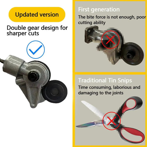 Pro Grade Metal Cutter For Drill Attachments For Cutting Steel Copper Aluminum And Other Thin Metal Plates