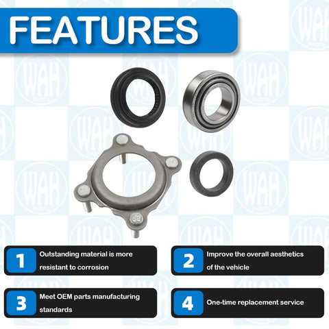Rear Axle Bearing And Seal Kit For 2007 To 2017 Jeep Wrangler JK And JKU, Axle Shaft Seal Retainer, Ready To Roll Upgrade components