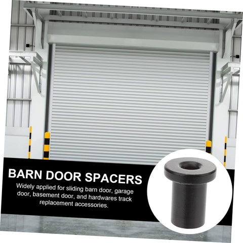 Five Pack Barn Door Spacers Sliding Doors Track Connectors for Garage and Basement Hardware Replacement in use with garage door.