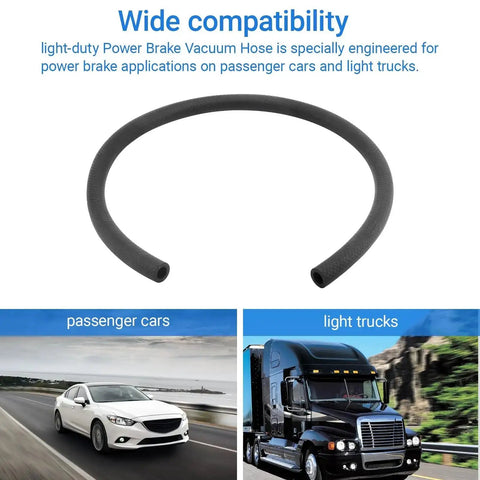 Power Brake Vacuum Hose For Passenger Cars And Light Trucks 3 Feet Long Inner Diameter 0.46875 Inch Outer Diameter 0.78 Inch shown