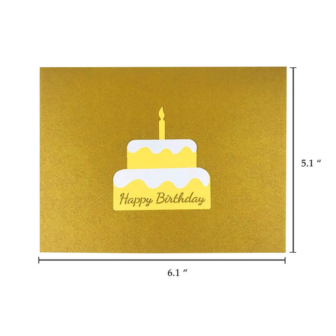 3D Pop Up Birthday Card With Envelope For Any Celebration Akeydeco Laser Cut Greeting Card Featuring Happy Birthday Scene