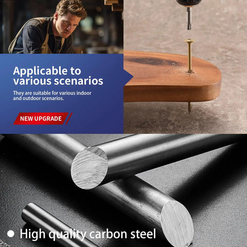 Heavy Duty 6 Inch Lag Screws Kit For Outdoor Wood And Structural Fastening Bronze Carbon Steel Washer Head Rust Resistant Screws