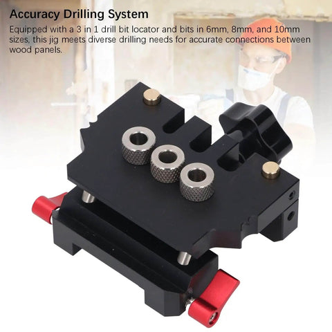 Self Centering Dowel Jig With Adjustable Width Built Tough Heavy Duty Drill Guide For Perfect Straight Holes with drill bushings