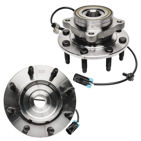 4WD Front CV Axles With Wheel Bearing Hubs Replacement For Chevy GMC Silverado Sierra 1500HD 2500HD 3500 heavy-duty 8 lug hubs