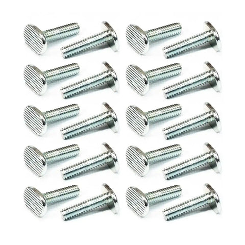 1/4-20 T Track Bolts 20 Pack For T Track And T-Slot Universal Track Hardware For Woodworking Jigs And Fixtures Pro-Grade Heavy-Duty Jig Bolts 