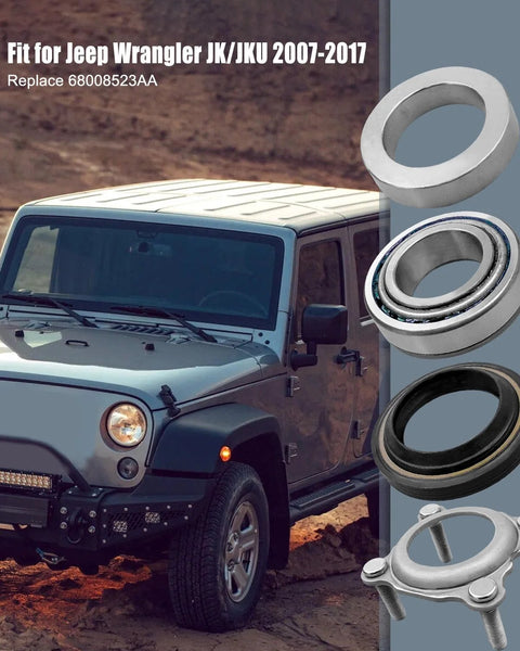Rear Axle Bearing And Seal Kit For Jeep Wrangler JK/JKU 2007 2017 Axle Shaft Seal Retainer Replacement 68008523AA displayed
