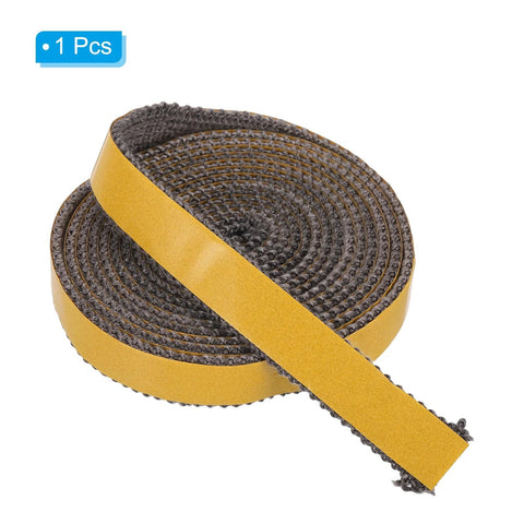 PATIKIL wood stove gasket rope, graphite-fiberglass, self-adhesive, 98 in, 11/16 x 1/8 in, black with yellow backing.