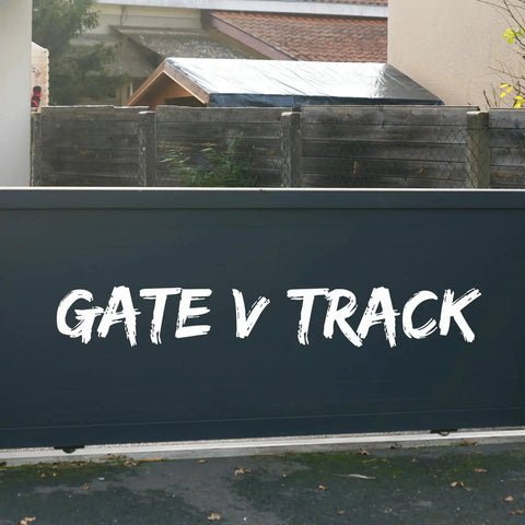 Aluminum Gate V Track Kit, 30Ft Total, 5 Pieces Of 6Ft Sections For Sliding Driveway Gates, front view