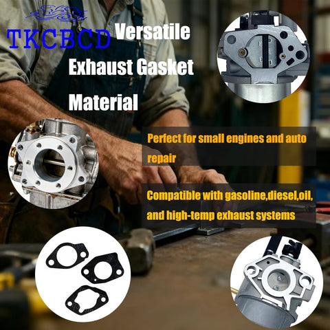 TKCBD 3Pcs non-asbestos automotive gasket material sheet, 15x11.8 in, high-temp 0.8/1.0/1.2 mm
