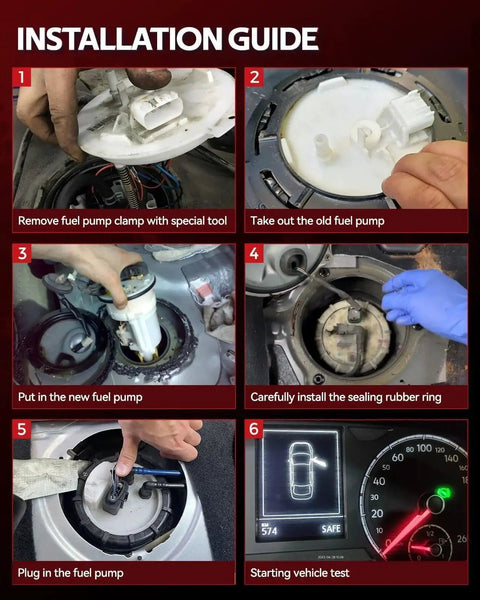 Installation guide for Fuel Pump Module Assembly FG1530 Direct Replacement For Ford Escape and Lincoln MKC 2013-2019.