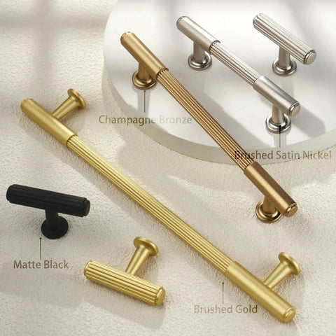 Champagne Bronze Cabinet Pulls 10 Pack 5 Inch Center To Center 6.6 Inch Overall Length Kitchen Cabinet Hardware Handles