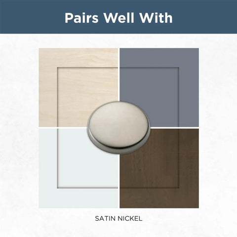 Brushed Nickel Cabinet Handles 10 Pack 3 Inch Center To Center Drawer Pulls for Kitchen Cabinets Doors and Dressers with color samples.