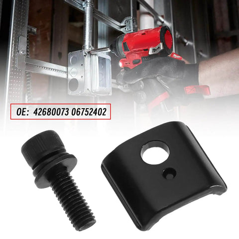 One Set Of Electric Tool Blade Fixtures And Screws For Milwaukee Sawzalls Blade Clamps And Screws Pro Grade Durable Replacement Kit For Heavy Duty Jobs with screw and bracket viewed.