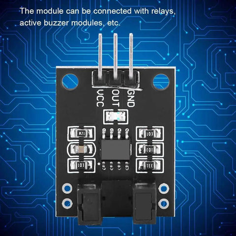 Infrared Photoelectric Sensor Module 10 Pack 5V DC For LM393 Compatible DIY Kit on circuit board background