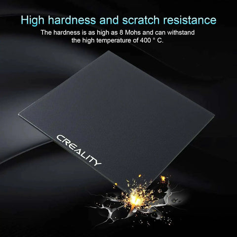 Ender 3 Glass Bed Upgrade Tempered Glass Plate Build Surface 235x235x4mm showing high hardness and scratch resistance