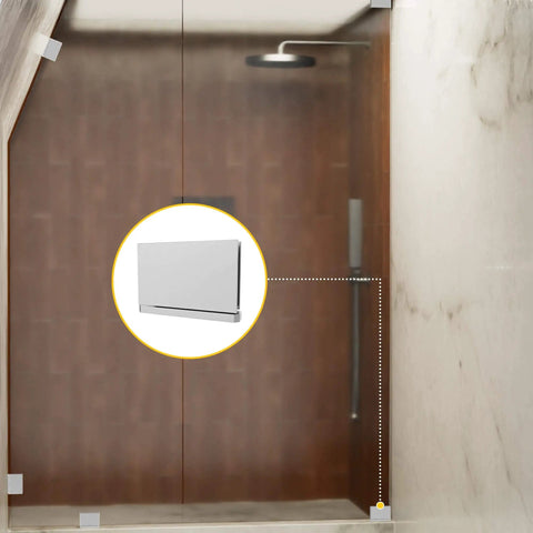Adjustable Glass To Curb Mount Shower Door Pivot Hinge For Frameless Showers Built Tough In Solid Forged Brass Satin Finish