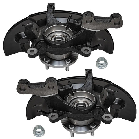 Front Steering Knuckles And Wheel Bearing Hub Assembly Replacement Kit For 2012 Through 2017 Toyota Camry SE And XSE Models