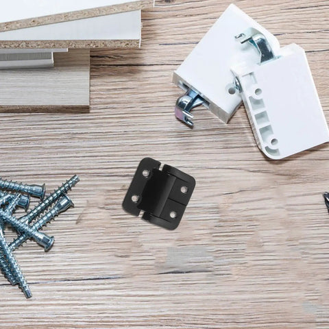 Torque Cabinet Hinges Black Zinc Alloy 1.8Nm Small Adjustable Closing Hinges For Bathroom And Kitchen Cabinet Doors Replacement