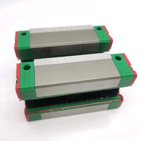 Precision Linear Guide QEH25CA QEH25 QEH25CAZ0C ZAC Z0H GK Block Carriage Rails in stacked view for CNC machines and 3D printers.