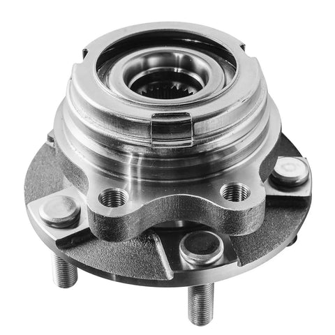 Close-up view of Set Of 2 Front Wheel Bearing Hubs Assembly Replacement For 2007 2008 2009 2010 2011 2012 Nissan Altima 2.5L 5 Lug With ABS Encoder Front Left And Right Fit Plug And Play