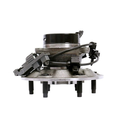 Side view of front right wheel bearing and hub assembly for 2004-2008 Chevrolet Colorado, 2008 GMC Canyon, Isuzu I-350, I-370 4WD with ABS
